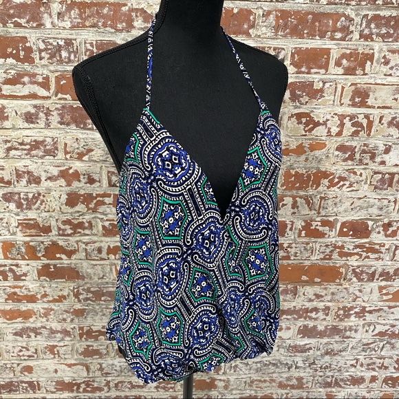 DECKER Mixology Halter Top Plunge Blouse - Picture 4 of 10